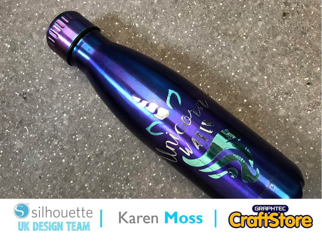 silhouette uk blog - karen moss - Personalised Water Bottle - main