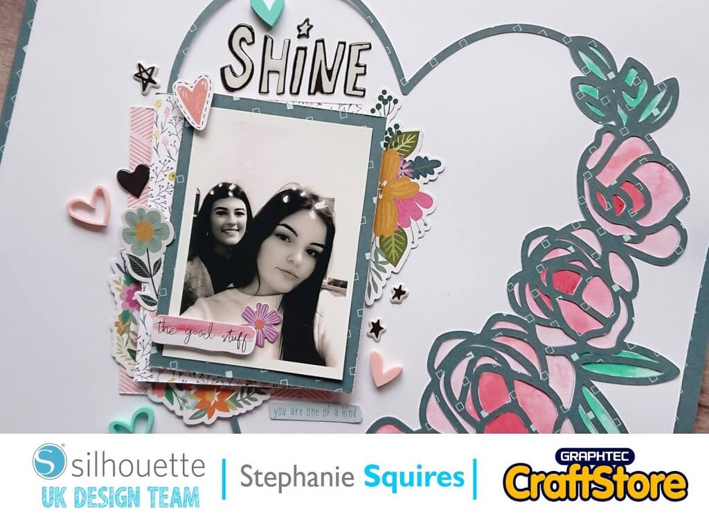 silhouette uk blog - stephanie squires - shine - scrapbooking with steph - cover