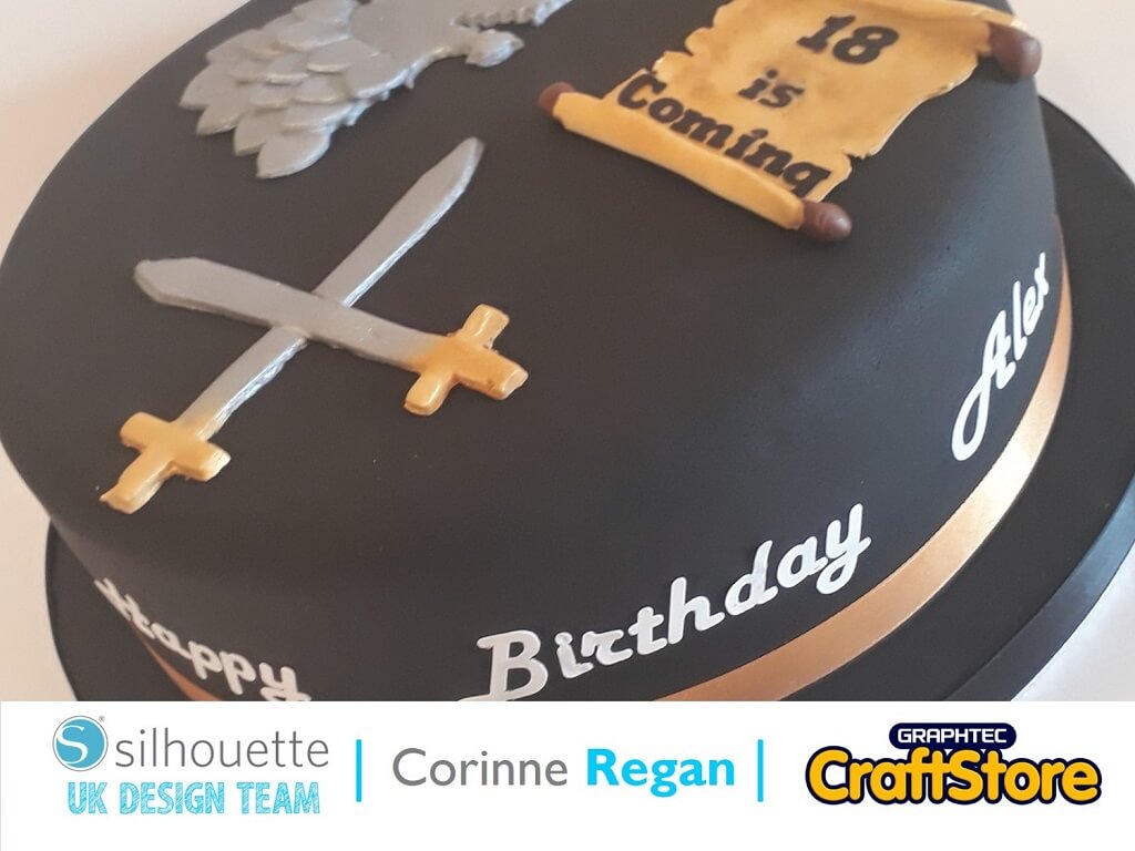 silhouette uk blog - corinne regan - game of thrones birthday cake - silhouette alta - cover