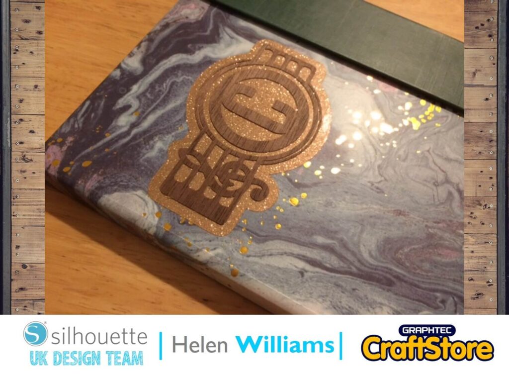 silhouette uk blog - helen williams - wood paper sheets notebook - completed