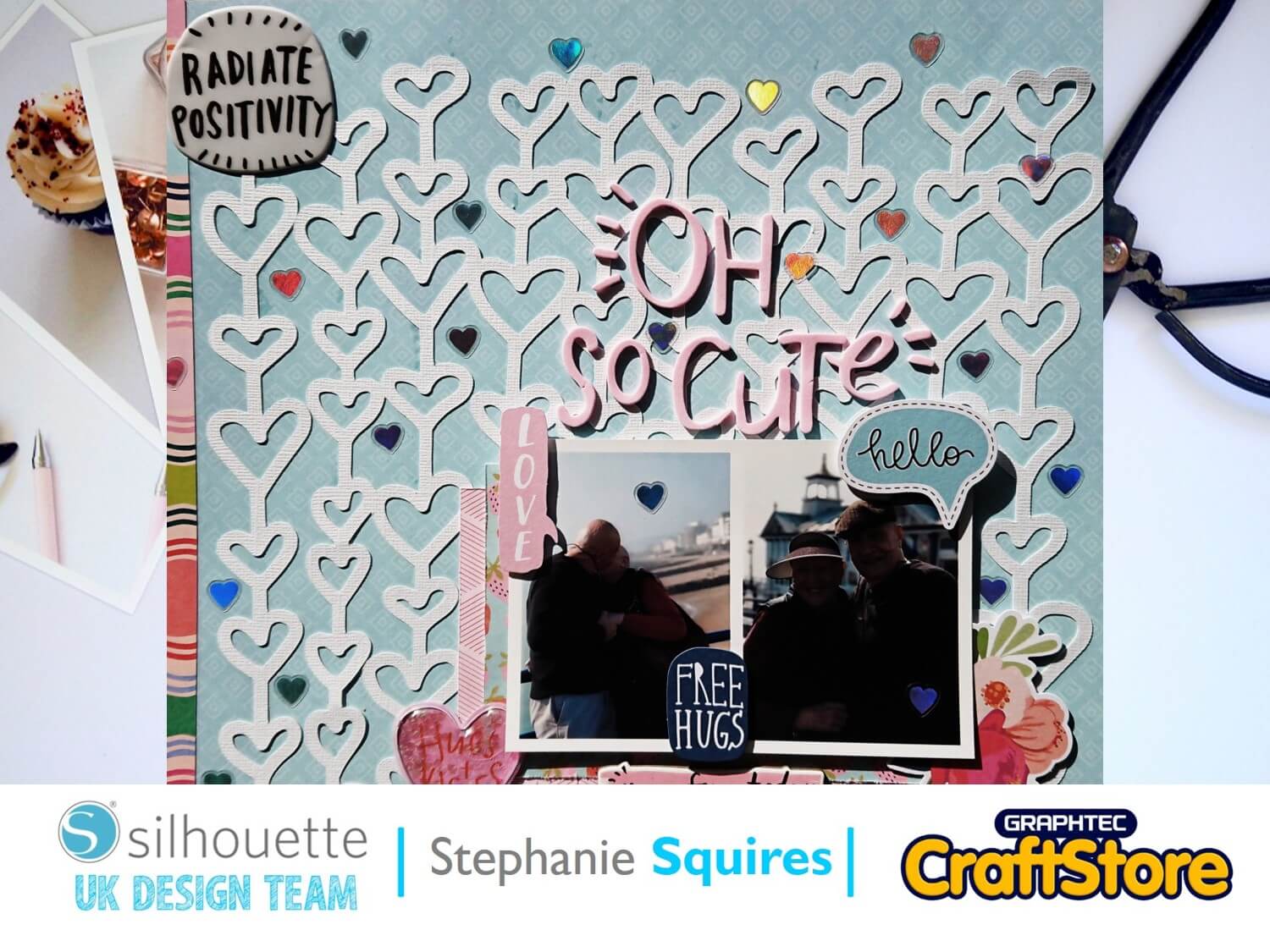 silhouette uk blog - stephanie squires - oh so cute layout - main