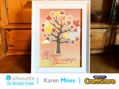 silhouette uk blog - karen moss - autumn blessings home decor - sticker sheets - main