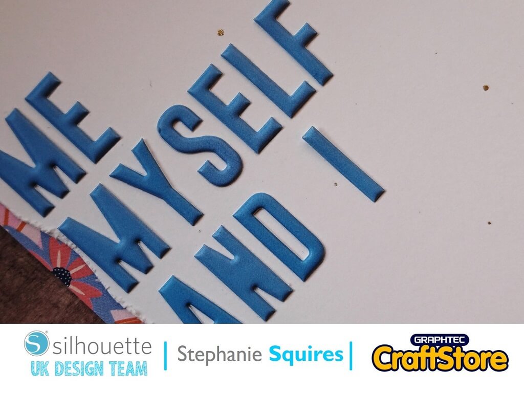 silhouette uk blog - stephanie squires - me myself i - flower layout - cover