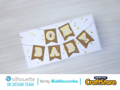 silhouette uk blog - verity biddlecombe - oh baby - corrugated card - main