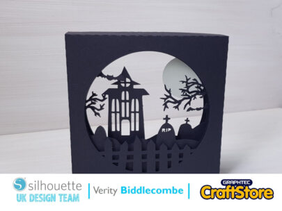 silhouette uk blog - verity biddlecombe - glow-in-the-dark - halloween scene - complete